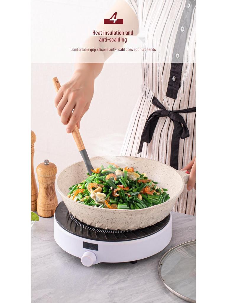 12-Piece High-Temperature-Resistant Silicone Kitchen Utensil Set with Wooden Handles