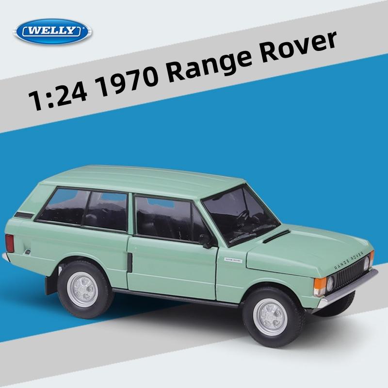 WELLY 1:24 1970 Range Rover SUV Alloy Car Model Diecasts Metal Off-road Vehicles Car Model High Simulation Collection Kids Gifts