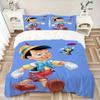 3pcs Pinocchio & Jiminy Cricket Bedding Set, Including 1 Quilt Cover and 2 Pillow Shams, Without Filling, Soft and Comfortable Home Bedroom Fabri