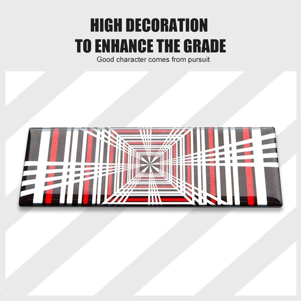new Car PLAID Emblem Tailgate Sticker Grid Decals Badge Auto Aluminum Letter Decoration For Tesla Model 3 S X Y 2025 Accessories