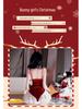 Seductive Christmas Bunny Girl Lingerie Cosplay Set - Sexy Catwoman Bodysuit for Women