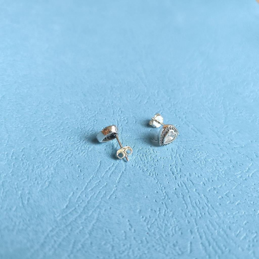 Silver Earrings with Cubic Zirkonia (60002055)