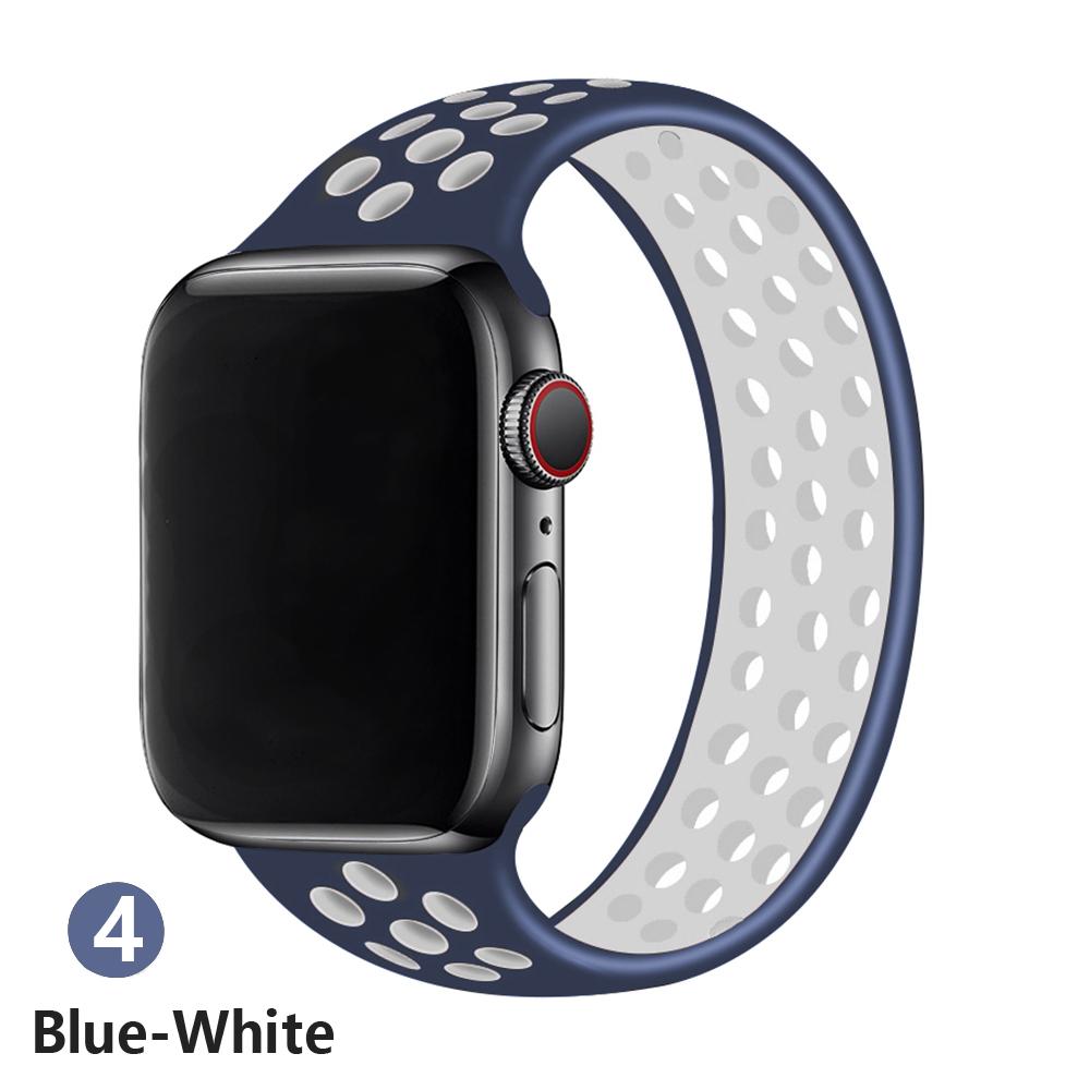 

strap For Apple Watch Band 45mm/41mm 44mm 40mm 49mm 42mm 45 mm silicone Elastic solo bracelet iWatch ultra 2 Serie 3 SE 6 7 8 9 38mm-40mm-41mm&S