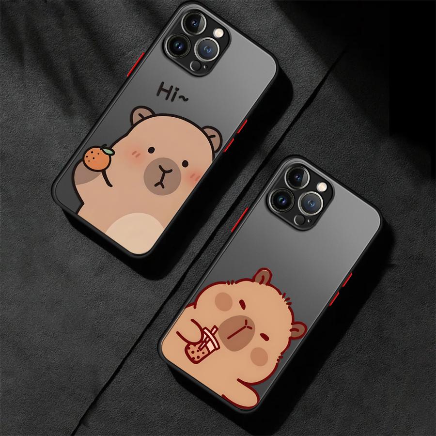 Cute Guinea Pig Funda Back Phone Cover Case for iPhone 17 Pro Max 16 Plus 13 Mini Air 7 8 SE 15 11 14 12 XS XR