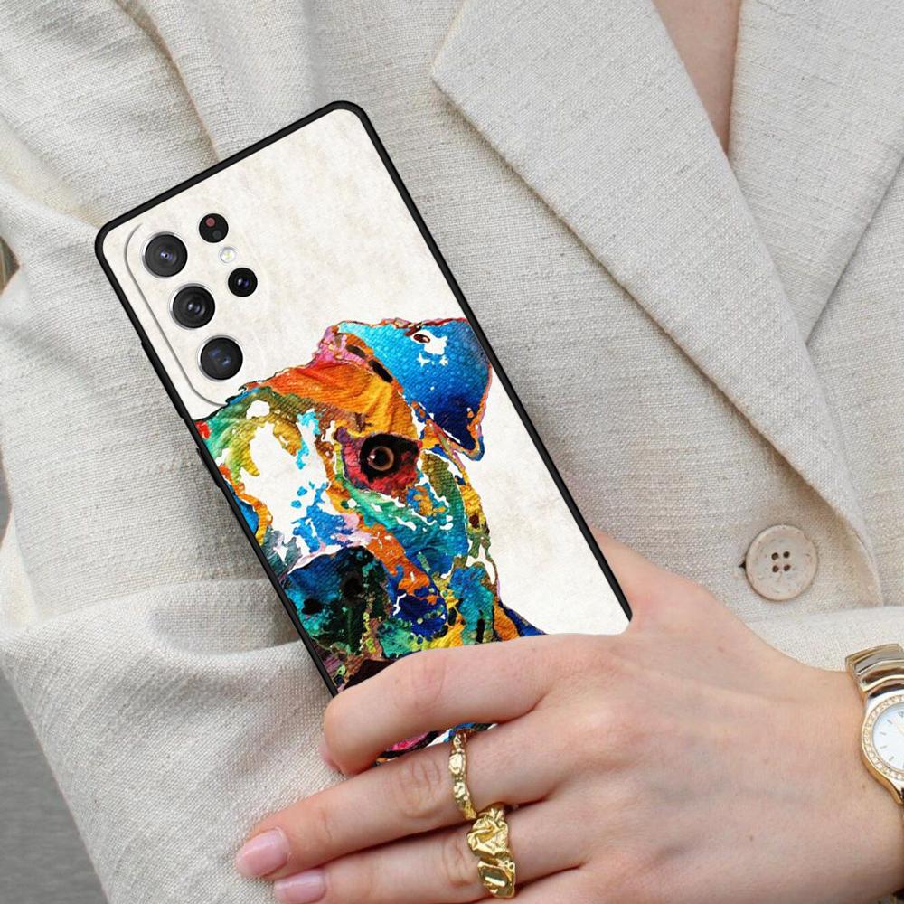 Pit Bull Lovely Pet Dog Pitbull Cell Phone Case for Samsung Galaxy S26 Ultra S25 S24 S23 S22 S21 S20 Note10 Cover