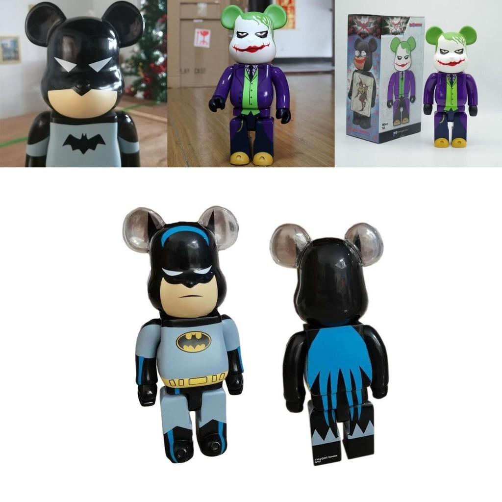 Exquisite Bearbrick 400% Building Blocks Bear Toy Action Figure Batman Joker Krusty