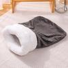 Katzen Schlafsack Gemütliche Winter Katzenhöhle Bett Weiches Plüsch Katzensack Warmer Haustier
