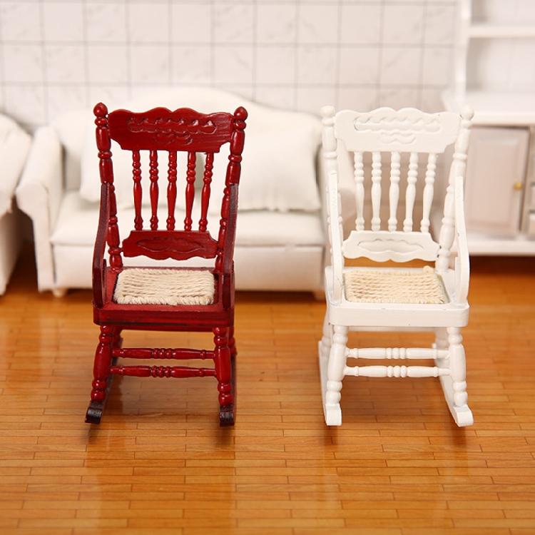 Decorative Rocking Chair Model Simulation Furniture Children’s Hobby Collection