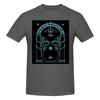 Gate To Moria  Light Blue Vintage Tshirt Artistic And Minimalist Bright Colors Tees