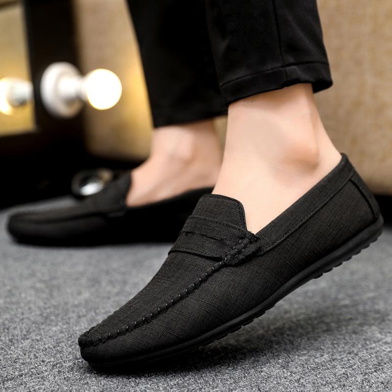 High Quality Spring Autumn Men Loafers Soft Shoes Men Casual Shoes Warm Slip on Flats Driving Shoes Large Size chaussure hommes