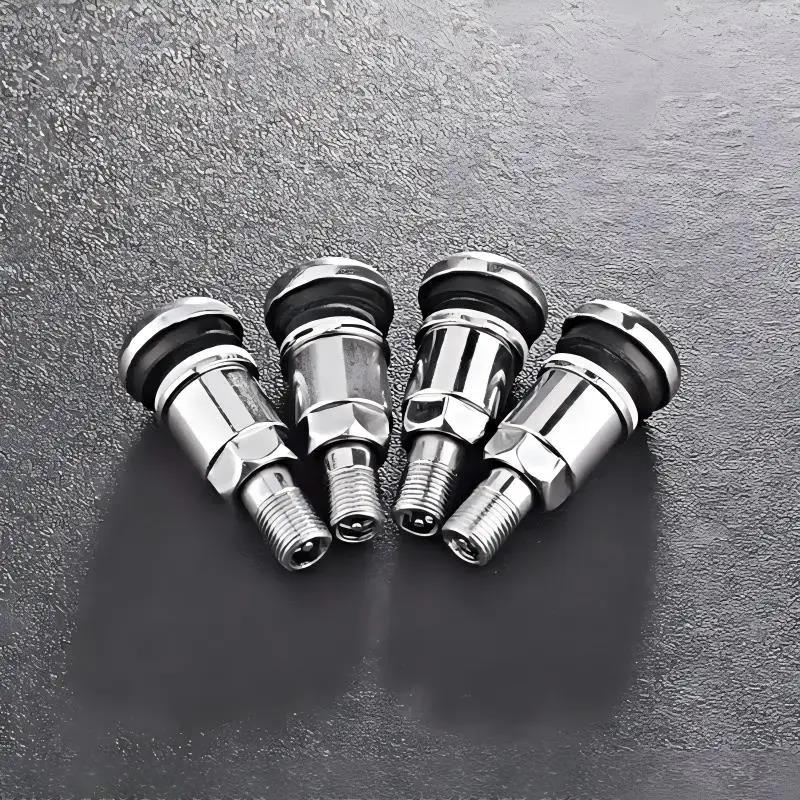 Duty Stainless Steel Accessories for Vehicles Motorcycles 4pcs Long lasting Metal Stems Quality Metal Valves Stems Heavy Valve Stems 1