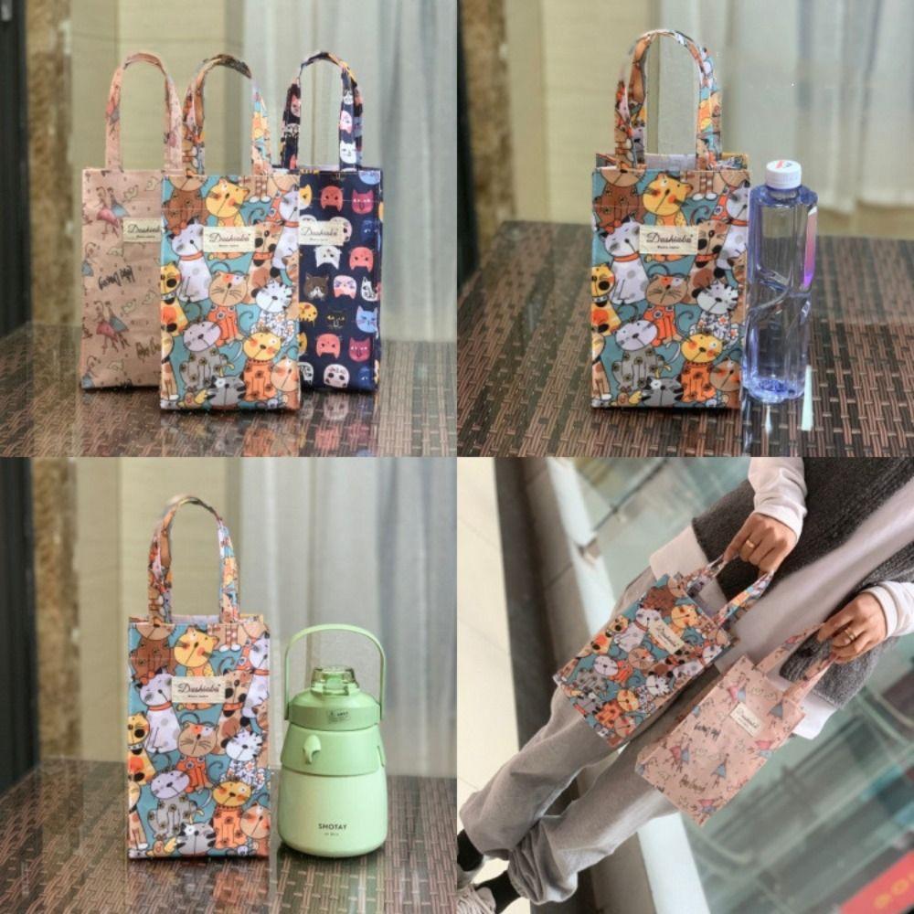 Hand Carrying Water Bottle Handbag Oxford Umbrella Bag Portable Insulated Cup Holder