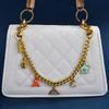 Women'S Bag Embroidery Thread Shoulder Bag Chain Small Square Bag Flower Rainbow Bear Lock Pendant Diagonal Original Mobile Phone Chain