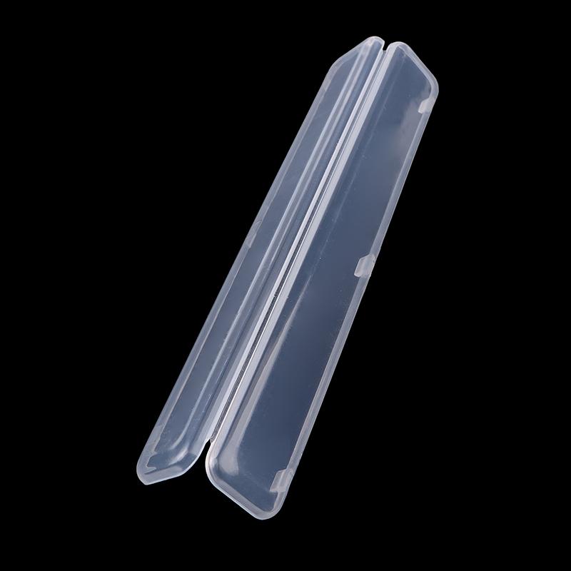 1Pcs Storage Box Accessory Transparent Disposable Nail File Organiser Storage Box Transparent Cotton Swab Organizer Storage