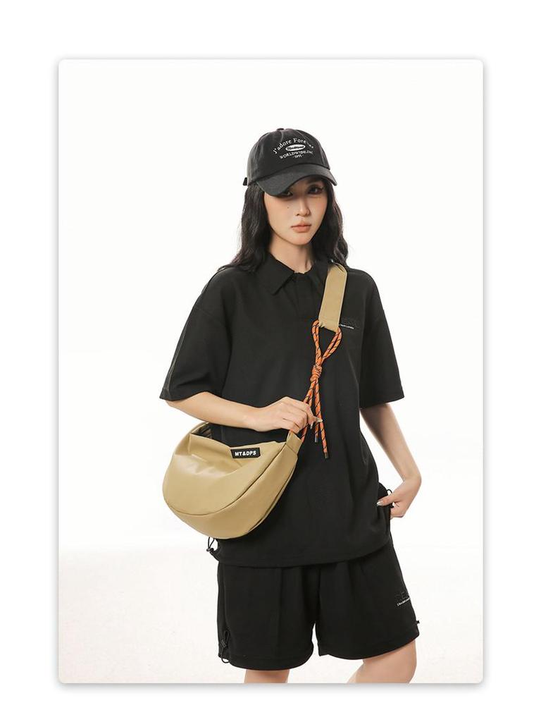 Damska Wszechstronna Torba Crossbody z Nylonu 2024 - Modna Torebka na Ramię w Stylu Pierożka