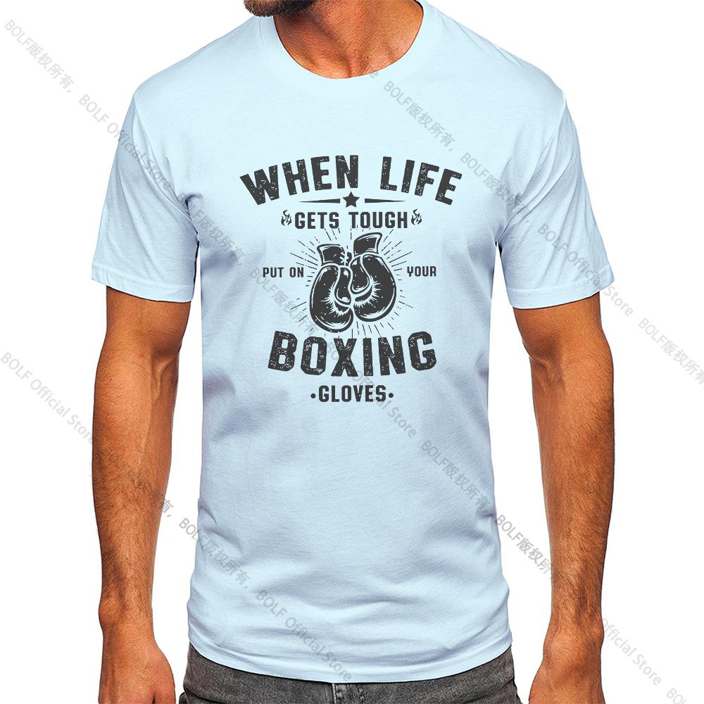 

Men s Boxing Gym Printed Vintage T-shirt Sport 100% Cotton Classic Tees for Men Women Sportswear Tops M