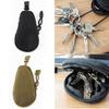 Mini Llavero Portátil Mini Estuche con Cremallera Organizador de Llaves Multiusos Monederos para Hombre para Exterior Estuche para llaves