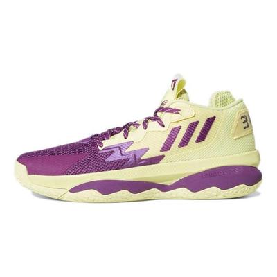 Dame 8 Dame Time Unisex-Sneakers Lila Gelb-Stich Leuchtend-Lila GY0383