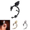 Gothic Dragon Ear Clips With Alloy Material And Vintage Copper Finish For Alternative Fashion
