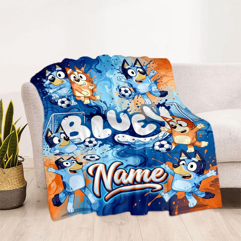 Christmas Penguins Celebration Personalized Name Blanket Gift Personalized Blanket Comfortable Great for Office Livingroom Living Room Couch