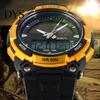Men Watch Solar Powered Alarm ABS Water Resistant Waterproof Digital Analog for Sports