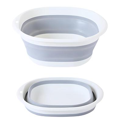 DIZLAS Foldable Foldable Dishwashing Washing Compact Storage X 19 Washbasin, Footbath, Bucket, Tub, Basin, Tub, Kitchen, (S (25 Cm))