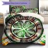 Celtic Football Club Bedding Quilt Set Quilt Cover Pillowcase Home Decoration Birthday Gift (1 * Duvet Cover + 2 * Pillowcase, Without Core)