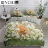 Pomeranian Dog King Queen Duvet Cover Puppy Bedding Collection For Teens Adults Pet Animal Colorful Sky 23Pcs Polyester Quilt Cover