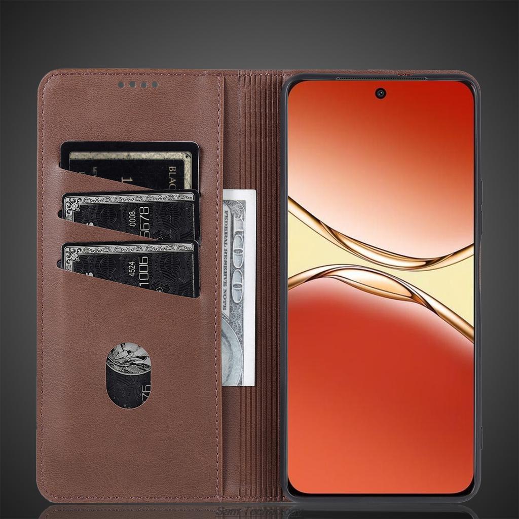 Deluxe Magnetic Adsorption Leather Fitted Case for OPPO A5 Pro A5Pro 6.7" PKP110 Flip Cover Protective Case Capa Fundas Coque