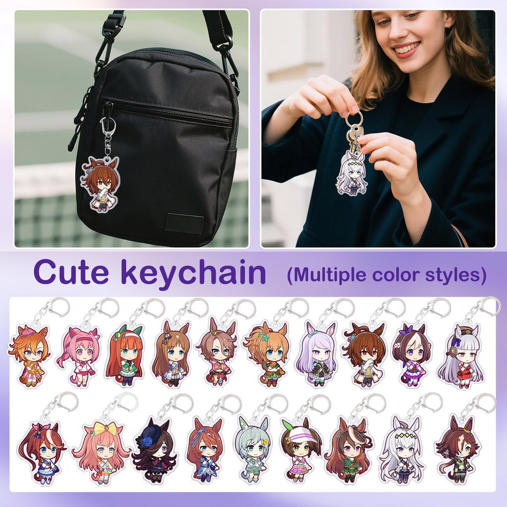 Acrylic Keychain Pendant Student School Bag Cute Decoration Small Gift