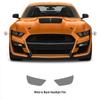 Ford Chevrolet GT500 TPU Light-Controlled Color-Changing Protective Film: White To Purple/Black.