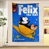 Anime Cartoon Ffelix The Ccats Tapestry Art Printing Japanese Wall Tapestry Anime Wall Hanging Home Decor