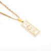 European and American 18k 100 US Dollar Bill Necklace Stainless Steel Color Retaining Jewelry Fashionable Light Luxury Pendant