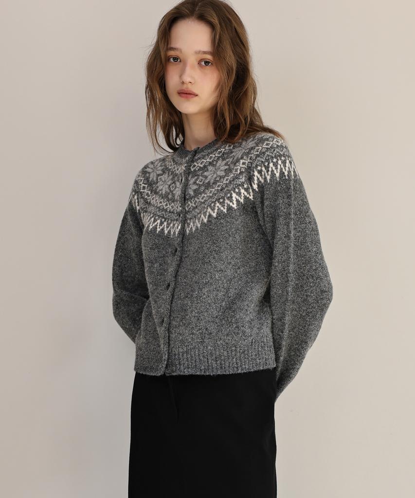 Andneeds Sierra Nordic Cardigan (Charcoal)