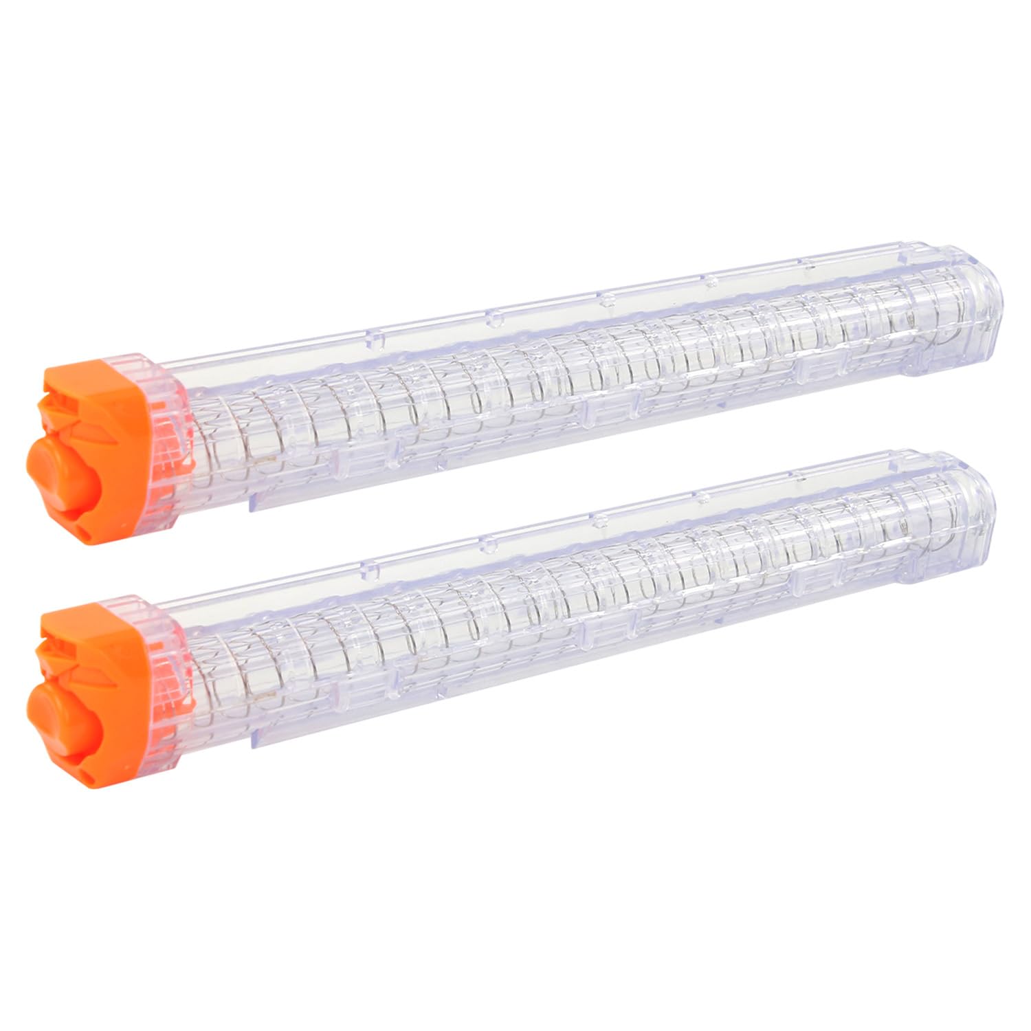 BOROLA 12-Round Replacement Magazine Clips for Nerf Rival Apollo XV-700Zeus XV-1200 (Clear, Pack of 2)