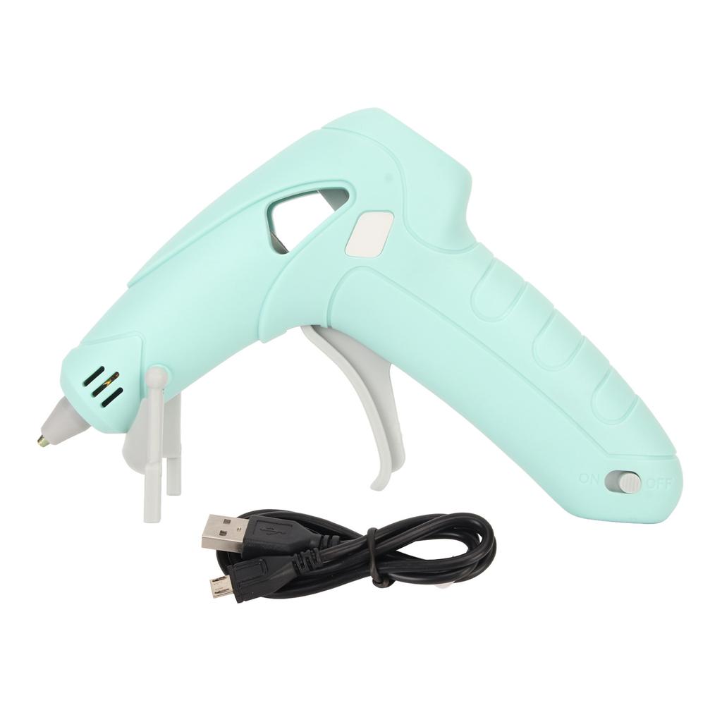 10W Akku-Heißklebepistole USB-Aufladung 2200mAh Elektrische Heißklebepistole mit Verbrühschutz für 7mm Klebestifte