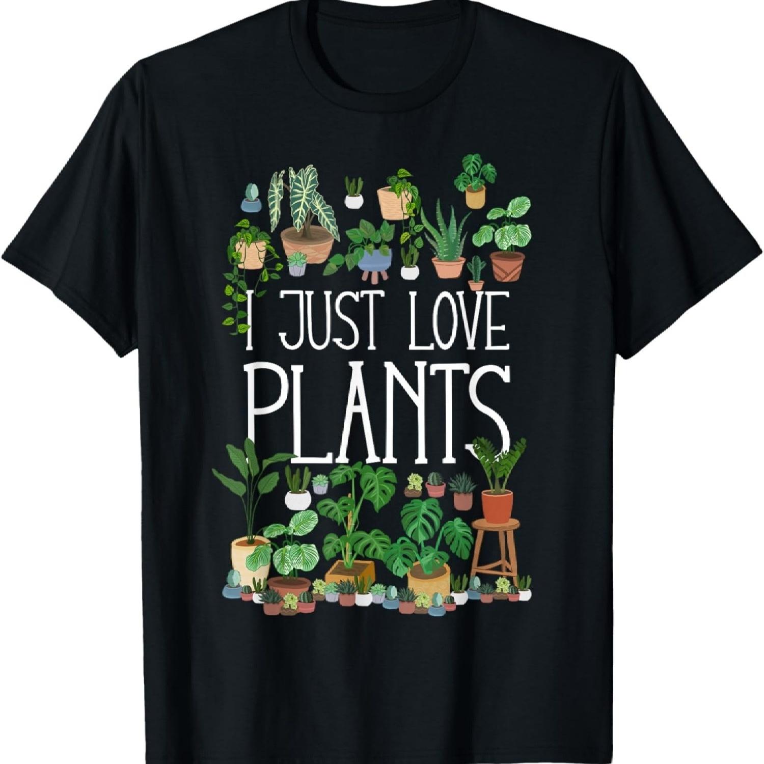 I Just Love Plants T-Shirt S чёрный