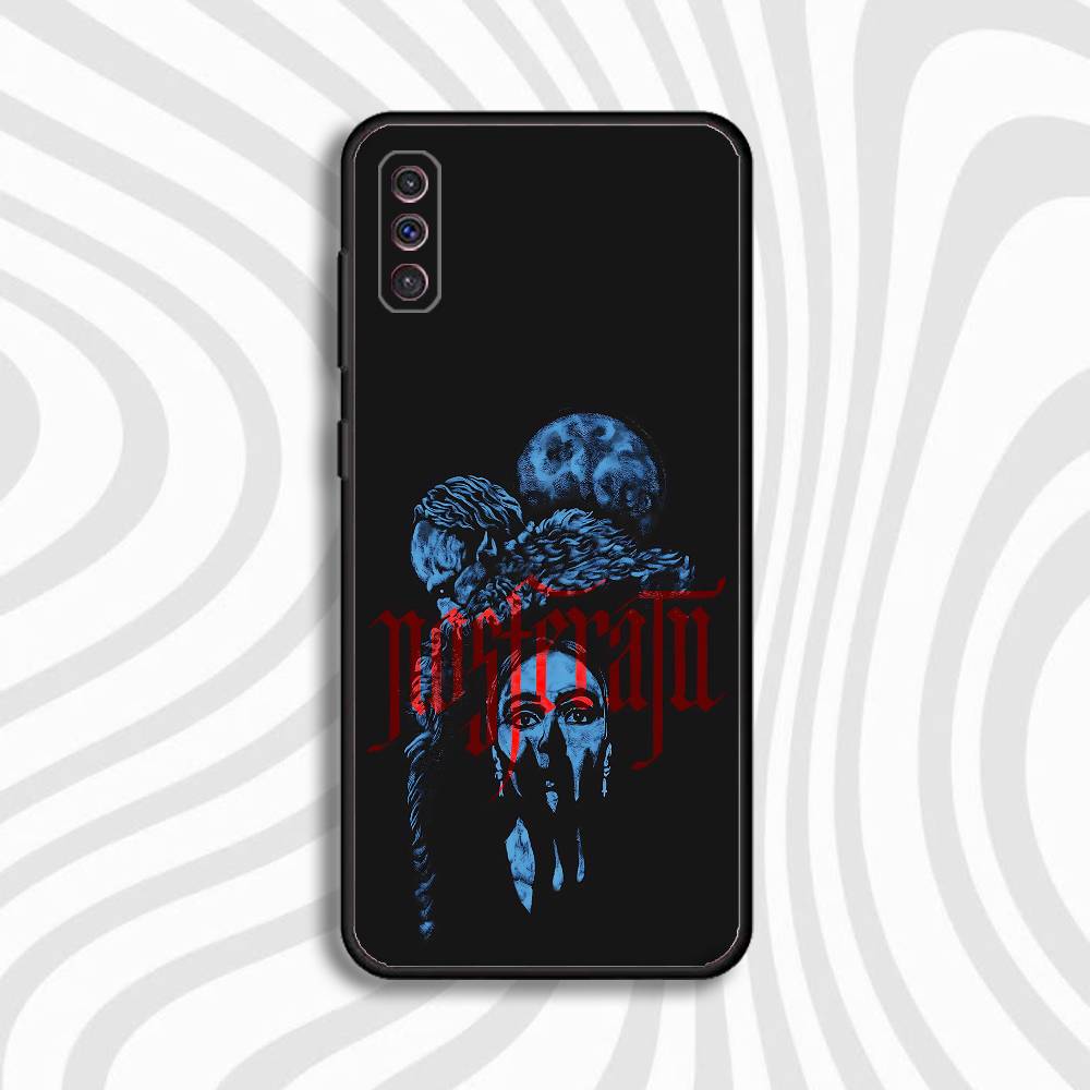 N-Nosferatu Vampire Goth Phone Case For Samsung S10,S21,FE,S21,Note 20,S26,S25,S24,S23,Ultra,S9,22,Plus Soft Silicone Black Case