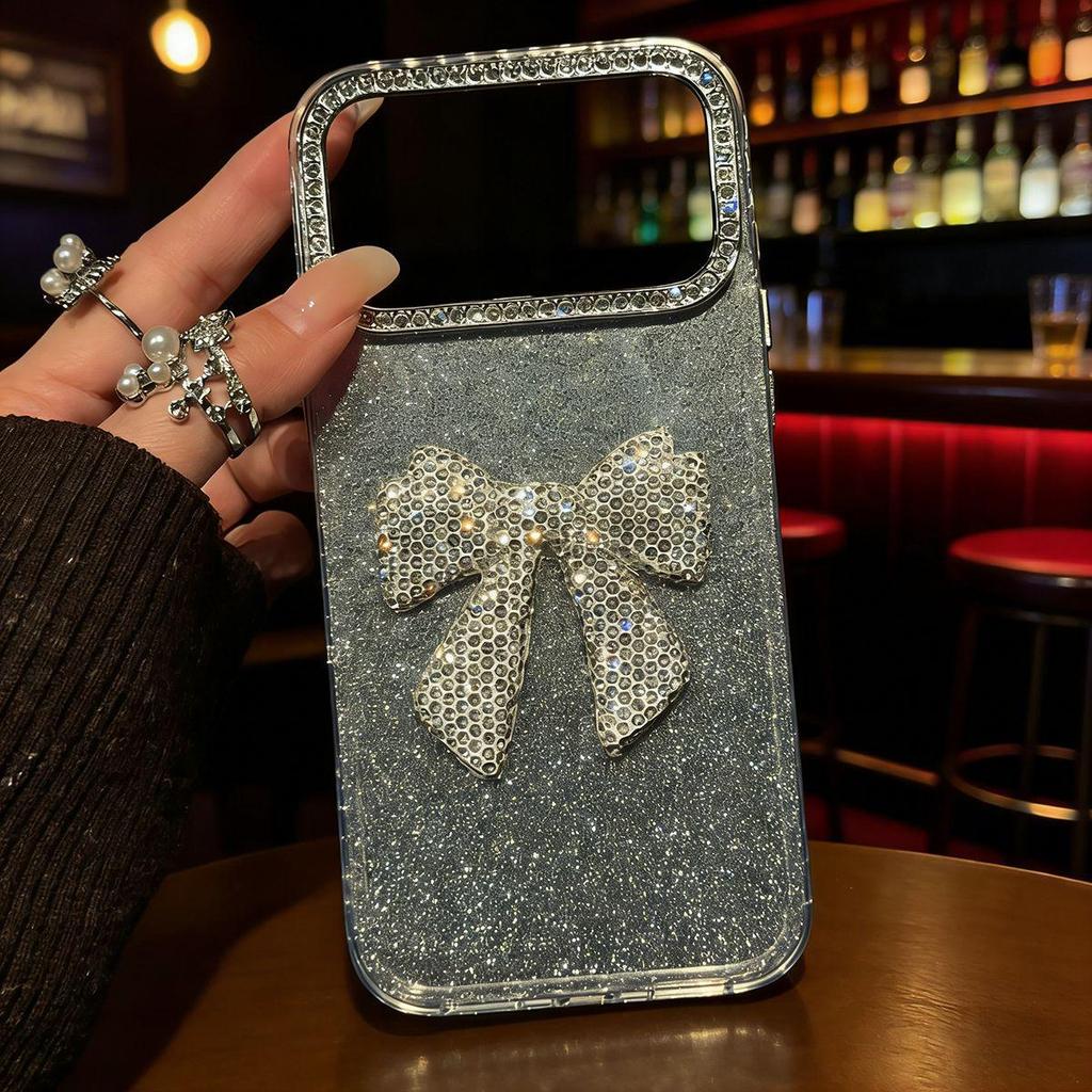 Glitter 3D Bowknot Case for Apple iPhone 17 Pro Max/15/14/13/6