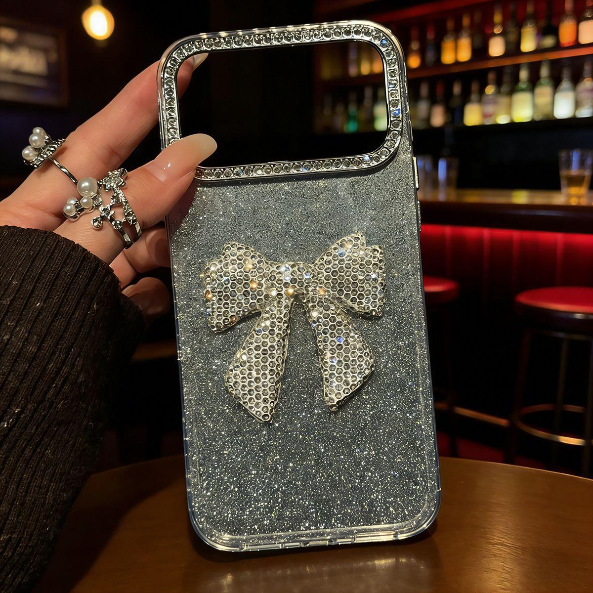 

Glitter 3D Bowknot Case for Apple iPhone 17 Pro Max/15/14/13/6 iPhone 14 Pro