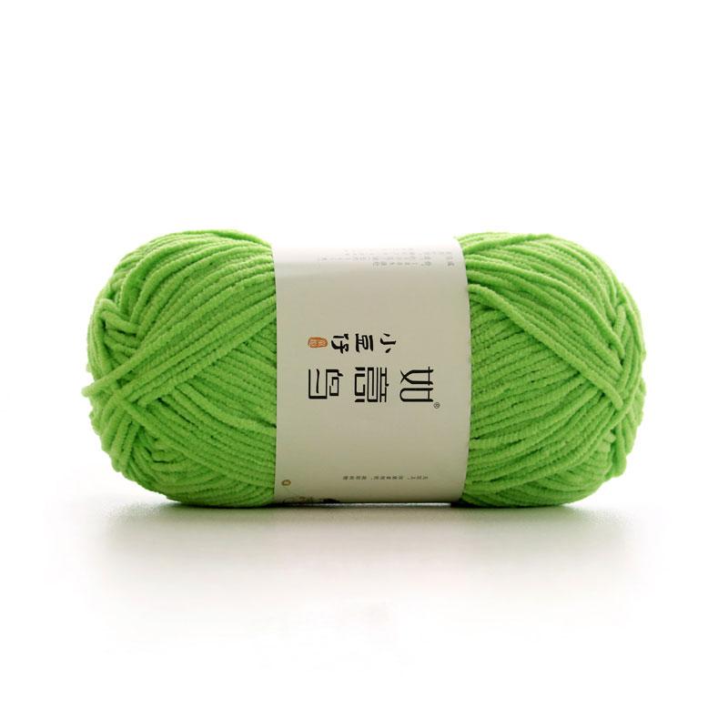 50g/Roll 2mm Thin Chenille Yarn Hand-Woven DIY Doll Craft Scarf Woven Soft Warm Yarn Blanket Crochet Knitting Thread 145 Meters