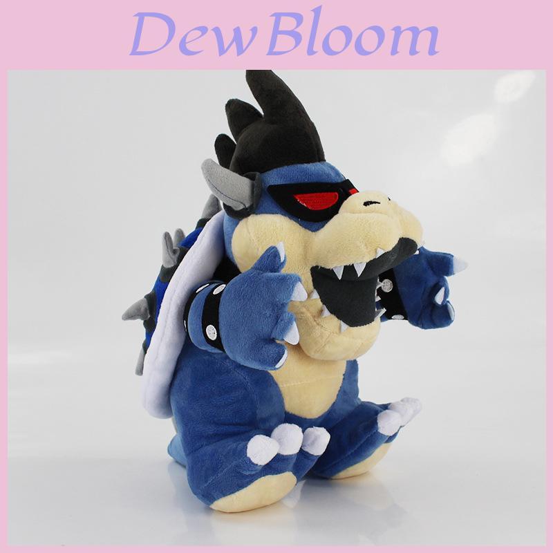 Lussuoso Nuovo Super Mario Bros. Peluche Koopa Ossa Nero Bowser Bambola Peluche 12 Pollici