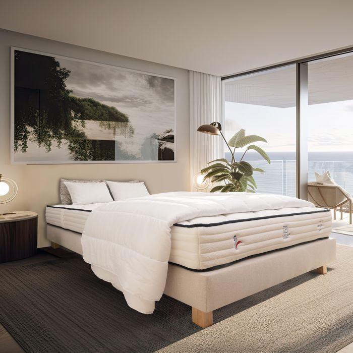 Matelas 160x200 cm,Patriote,27cm,Ressorts Ensachés,mémoire de forme,indépendance du couchage,face été/hiver