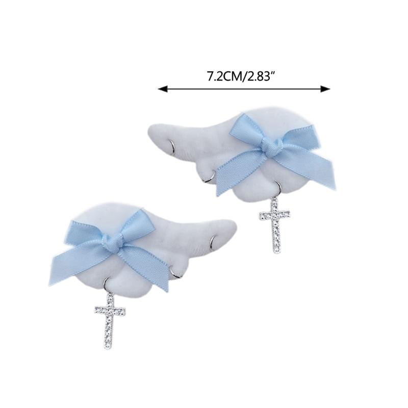 Angel Wing Hair Clip For Womens Girls Plush Hairpins Non Slip Barrettes Headwear