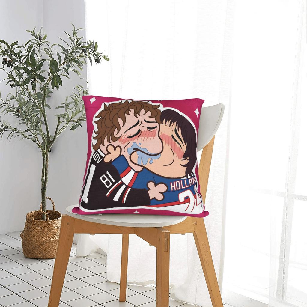 Kiss Heated Rivalry Pillowcase Polyester Cushion Cover Decorations Hollanov Throw Pillow Case Cover Bedroom Zippered 40*40cm