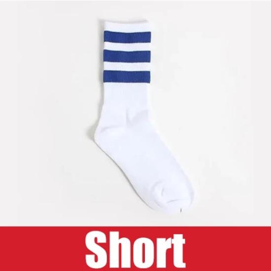 New Men/Women 3 Three Stripes Cotton Socks Retro Old School  Hiphop Skate Long Short  Meias  Harajuku White Black Winter Cool