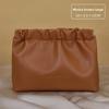 Portable Pu Makeup Bag With Solid Color For Travel And Home Organization