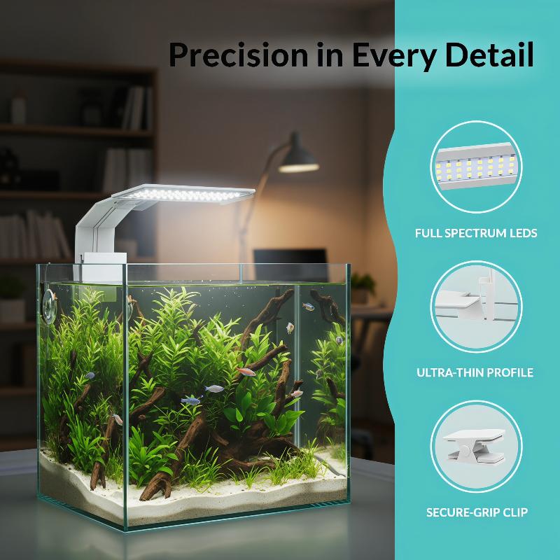 Efficient Fish Tank Lighting with USB LED Promotes Aquatic Plant Health