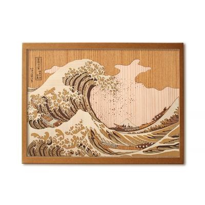 KINOWA [Under the Great Wave Off Kanagawa] Woodblock Printing Kit, Original Handmade Ukiyo-e, Hokusai's Thirty-six Views of Mount Fuji, Made In Japan