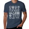 Film Maker Shirt Inspirational Filmmaker Symbols TShirt Work Casual Loose Fit TShirt